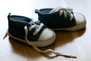 Маленькие ботиночки со шнурками
