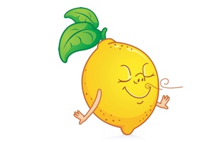 Показываем картинку с лимоном и называем его признаки: овальный, желтый, душистый, кислый
