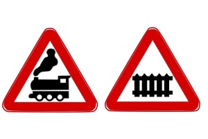 Знаки железнодорожного переезда